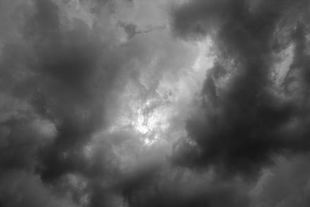 low angle photography of black clouds thumbnail