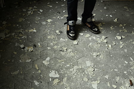 person wearing black pants and shoes thumbnail