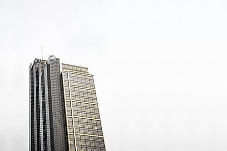 gray painted building with white background thumbnail