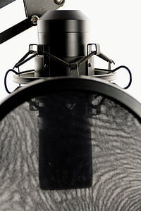 condenser microphone and pop filter thumbnail