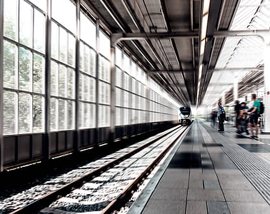 time lapse photography of public train thumbnail