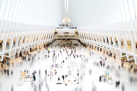 long-exposure photograph of concrete structure interior thumbnail