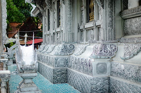 Silver Temple in Chiang Mai, Thailand - detail view thumbnail