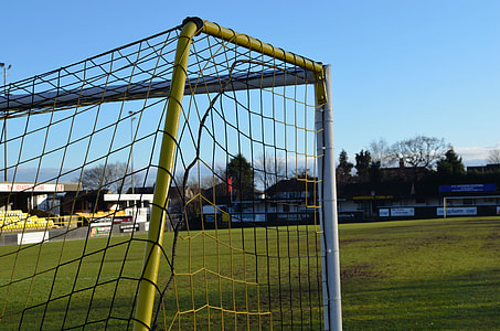 yellow and white soccer goal thumbnail