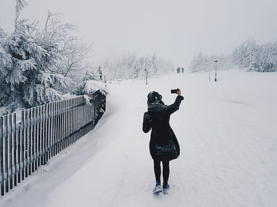 Woman in Snow Field thumbnail