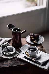 white ceramic teacup and saucers thumbnail