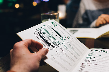 Choosing from a menu thumbnail