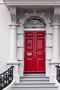 red wooden door The Anchor Age building thumbnail