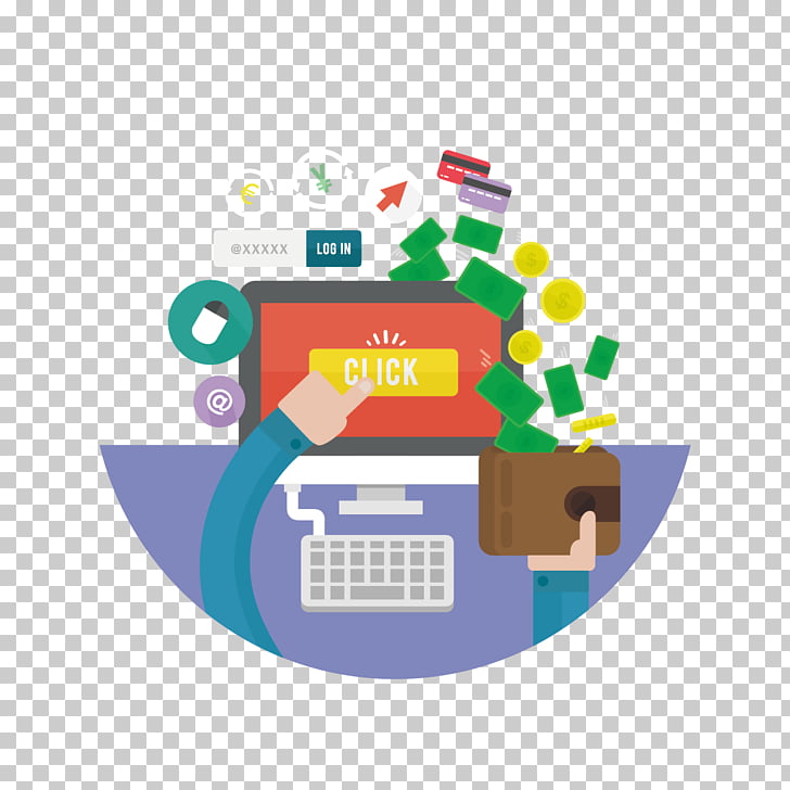 Digital marketing Pay-per-click Advertising Business Entrepreneurship, Creative Computer Click Effects PNG clipart