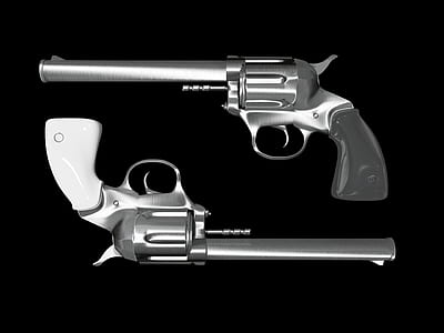 black-and-white, close-up, weapon, gun thumbnail
