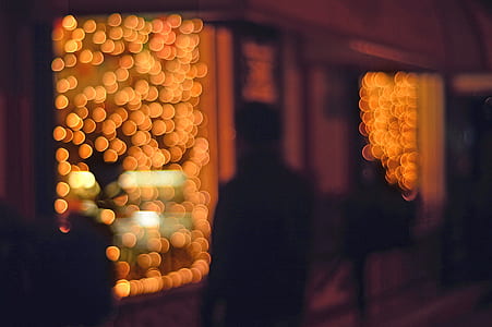 lights, night, dark, street thumbnail