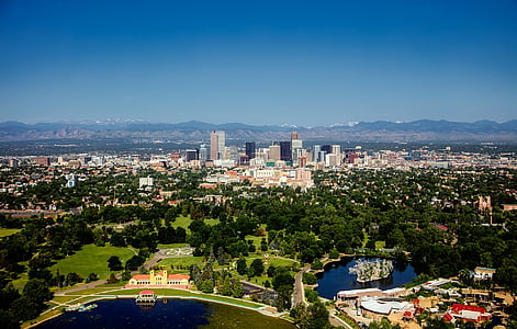 aerial photography of city buildings under blue sky thumbnail