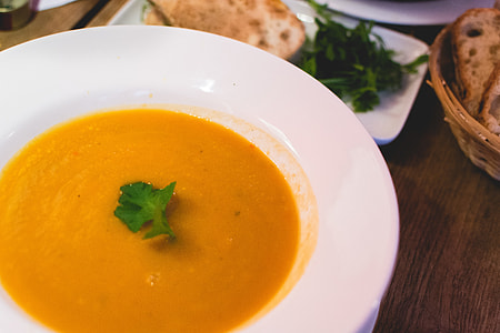 Carrot ginger soup in an aussie restaurant thumbnail