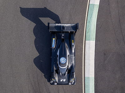 Black Volkswagen Race Car On Track thumbnail