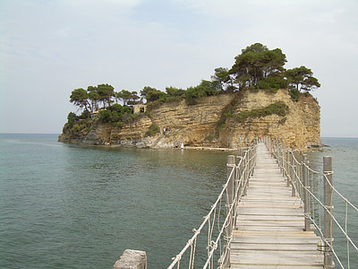 plank bridge near island thumbnail