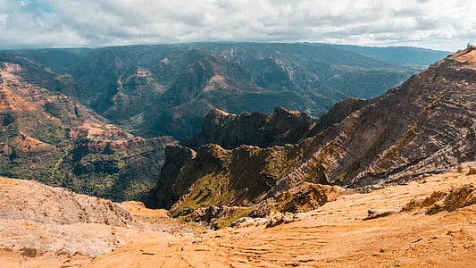 aerial view photography of mountains thumbnail