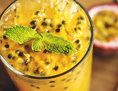 Clear Highball Glass With Yellow Liquid thumbnail