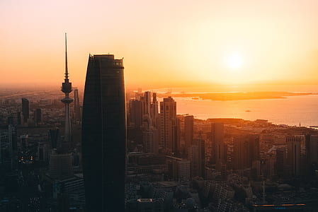 buildings during sunset thumbnail