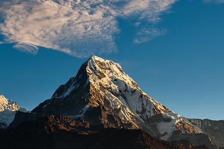 landscape photography of snow covered mountain thumbnail