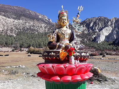 Figure at Tilicho Lake in Nepal thumbnail