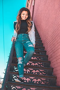 person walking down stairs thumbnail