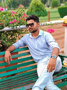 Men's Blue Dress Shirt and Blue Jeans thumbnail