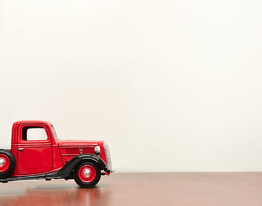 Classic Red Vehicle Scale Model thumbnail
