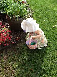 girl in white sun hat and dress thumbnail