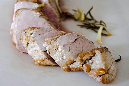 cooked meat on white plate thumbnail