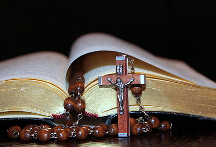 brown rosary and open bible thumbnail