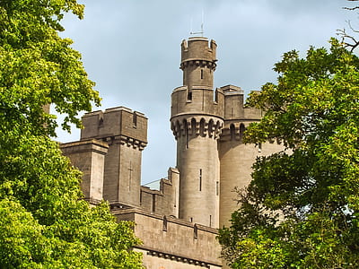 brown concrete castle near trees thumbnail
