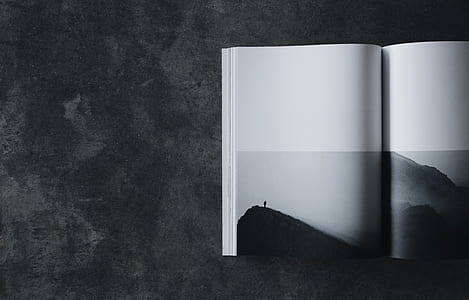 open book on surface thumbnail
