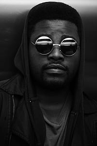 man wearing sunglasses with silver frames thumbnail