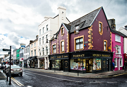 black and red Pharmacy store facade thumbnail