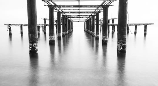 sea, black-and-white, water, ocean thumbnail