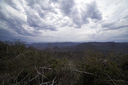 Before the storm landscape view at Sassafras Mountain, South Carolina thumbnail