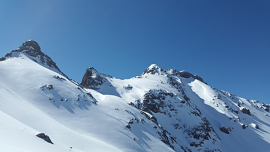 white snow on mountain thumbnail