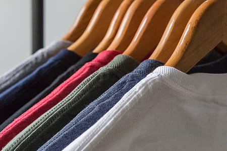 Rack Of Blank Tshirts Photo thumbnail
