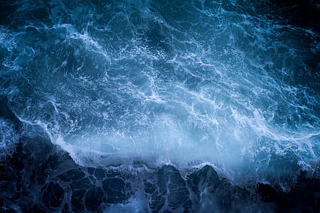 bird's eye view photography of body of water thumbnail