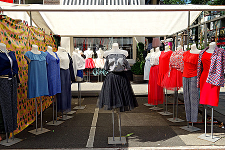 yard sale of dress lot at daytime thumbnail