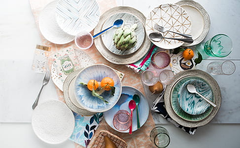 assorted-color ceramic dinnerware set thumbnail