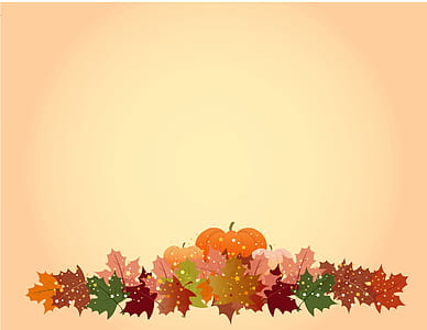 maple leaves with pumpkin illustration thumbnail