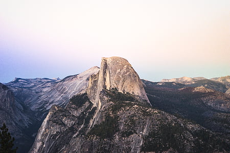 aerial photography of mountain at daytime thumbnail