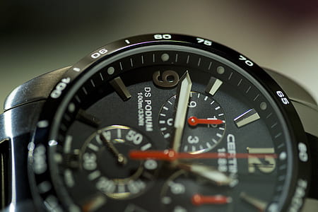 round black DS Podium chronograph watch thumbnail