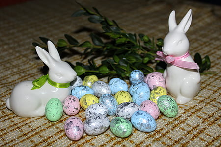 assorted-color eastern egg figurines thumbnail