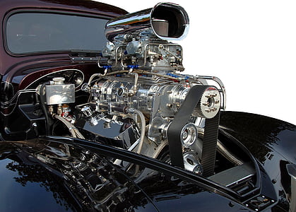 silver car engine thumbnail