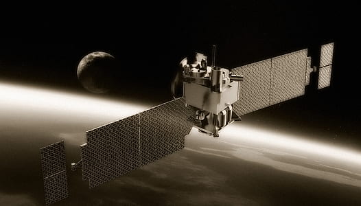 silver metal space satellite thumbnail