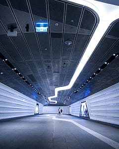 Two Persons Standing in Hallway thumbnail