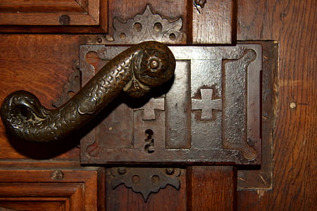 gray metal door lock thumbnail