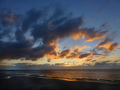 photograph of beach during golden hour thumbnail